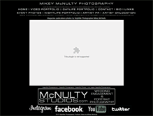 Tablet Screenshot of mikeymcnulty.com